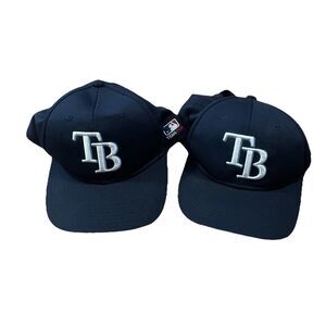 OC Sports Tampa Bay Rays MLB Navy Blue Baseball Caps Lot Adjustable Youth & OSFA